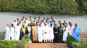 President Buhari received a delegation of Borno Elders, led by Borno State Governor, Alh Kashim Ibrahim Shettima, at the State House, Abuja.