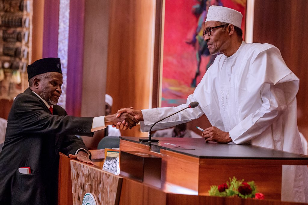 Mohammed (l), Buhari (r)