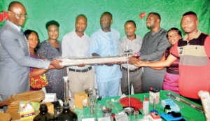 Members of the alumni and school officials at the event