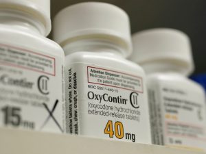 Bottles of prescription painkiller OxyContin made by Purdue Pharma LP