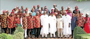 Ohanaeze Youths meet with Buhari