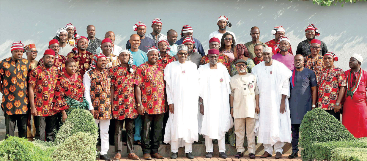 Ohanaeze Youths meet with Buhari
