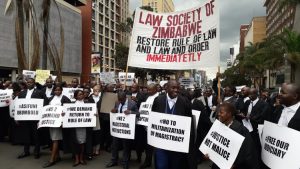 Zimbabwean lawyers march to demand justice for jailed protesters