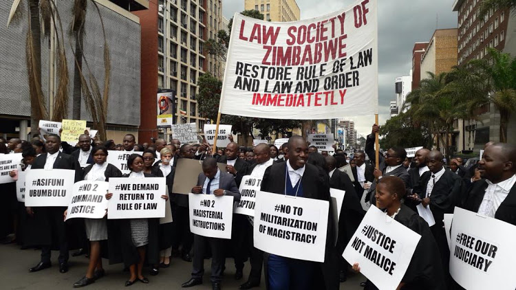 Zimbabwean lawyers march to demand justice for jailed protesters
