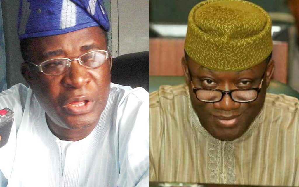 Oguntuase (l), Fayemi (r)