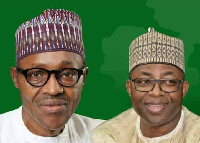 buhari and Governor Mohammed Abubakar