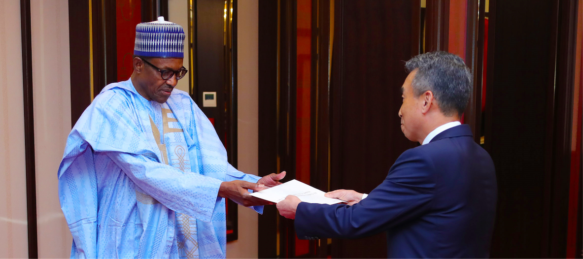 President Buhari and South Korean ambassador Lee In-tae