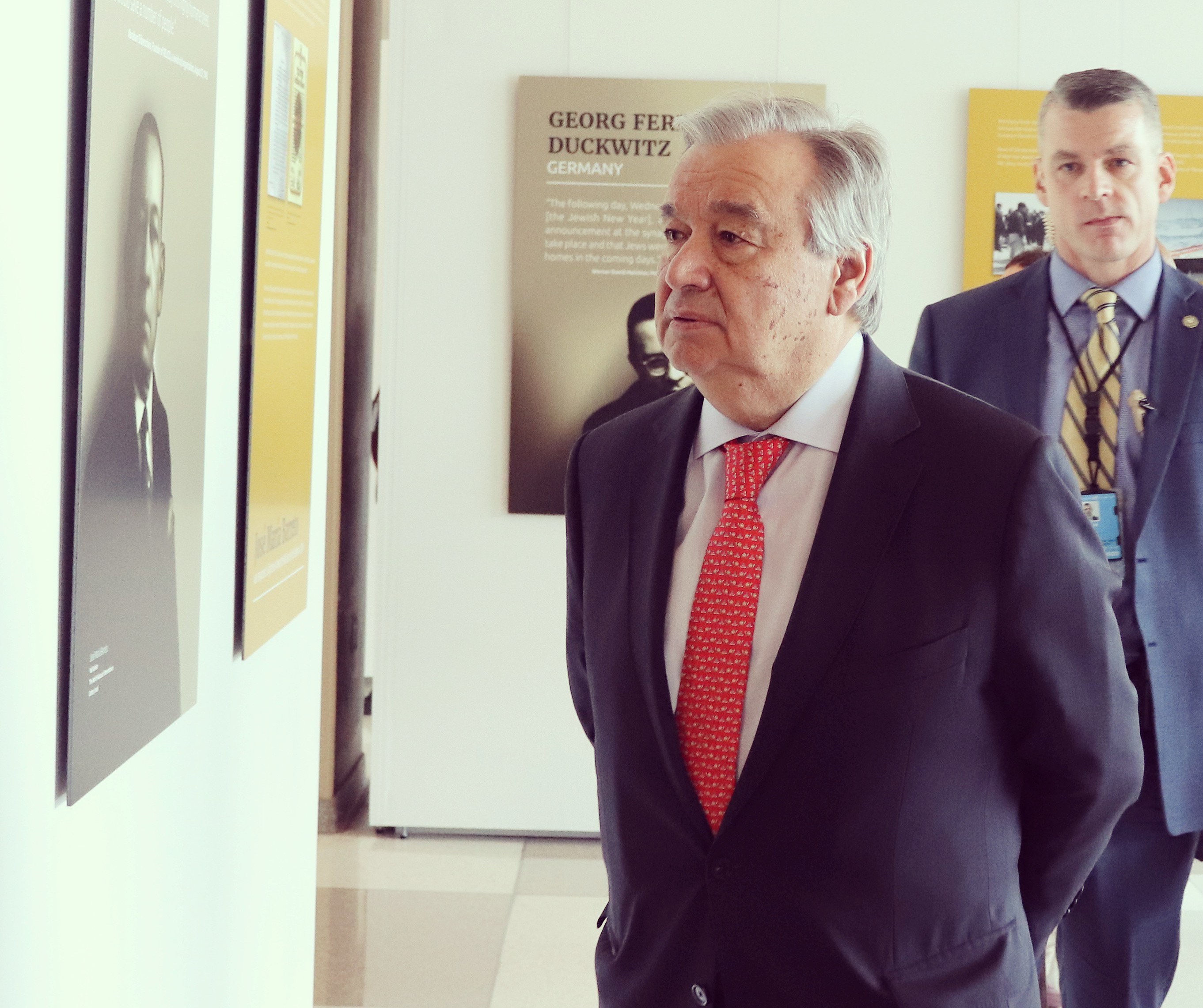 UN chief Antonio Guterres honours victims of Jewish Holocaust