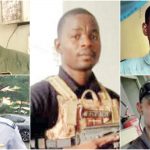ACM Ishmael (m); Rt. Lt. Kilyofas (left top); Rt. Lt. Jacob (left bottom); Sgt Ibrahim (right top); Lcpl Nura (right bottom)