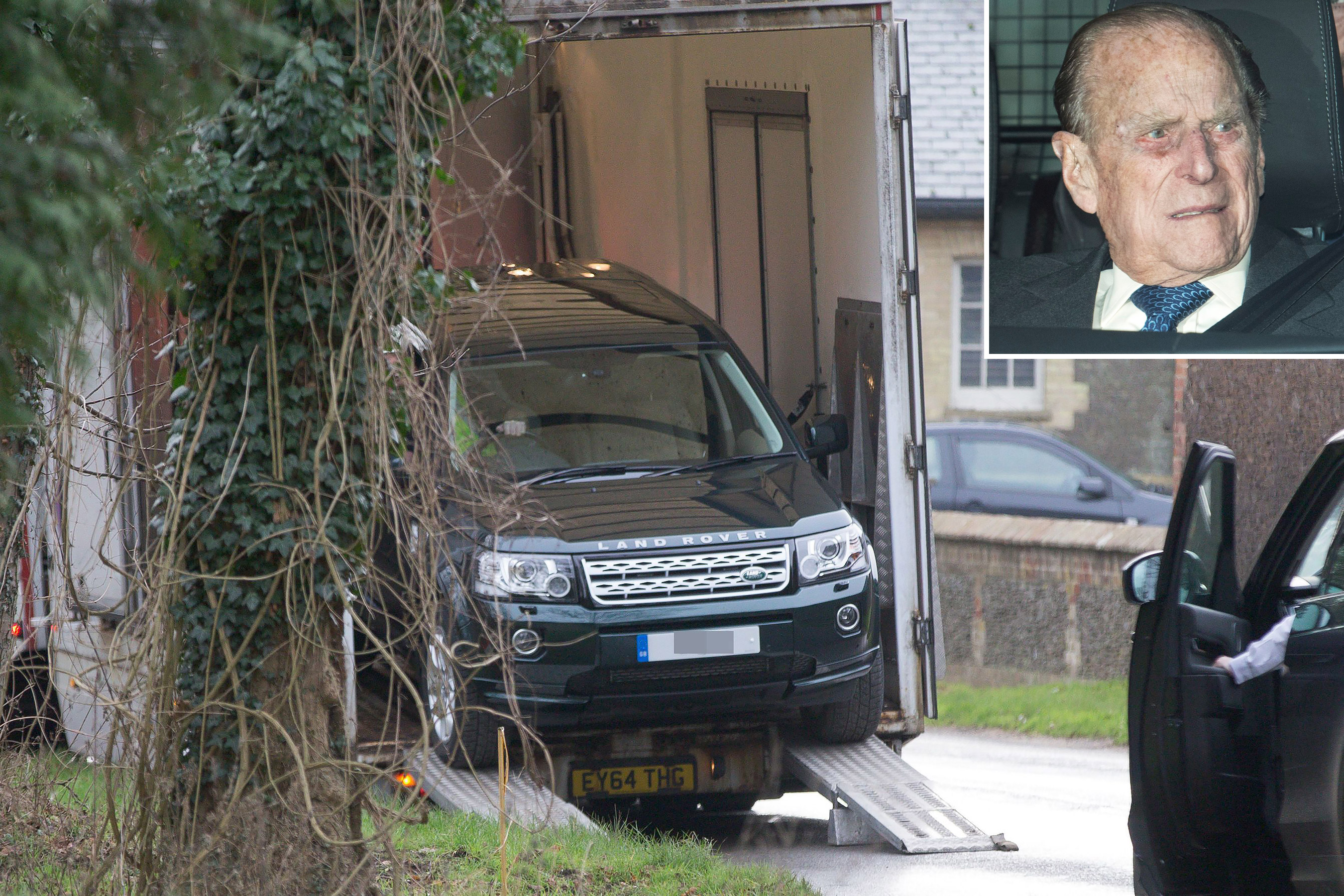 Replacement Land Rover delivered to Prince Philip at the Sandringham Estate, Norfolk, UK  – 18 Jan 2019