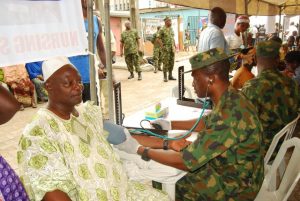 Army provides free health care to Lagos residents