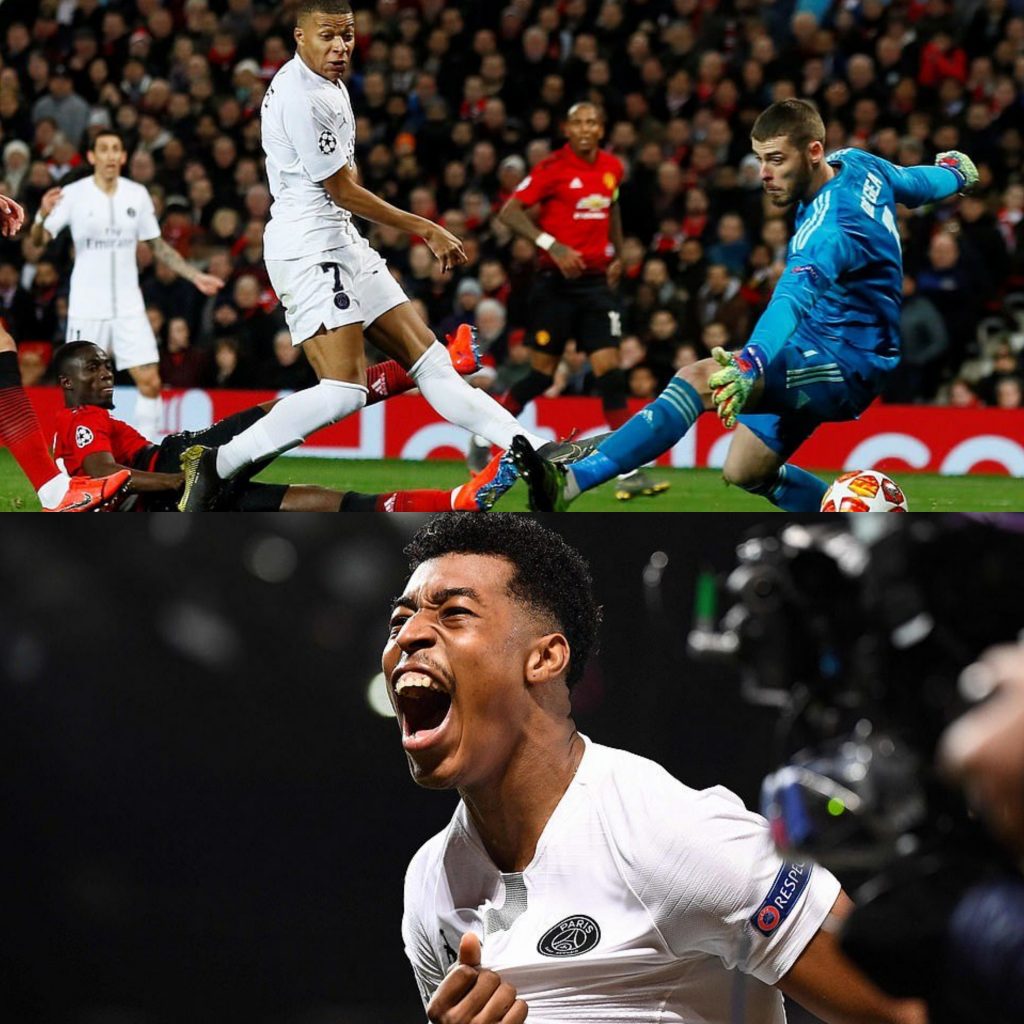 Kylian Mbappe (top), Presnel Kimpembe (bottom)
