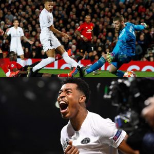 Kylian Mbappe (top), Presnel Kimpembe (bottom)
