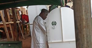 Governor Ifeanyi Ugwuanyi cast votes at 10am