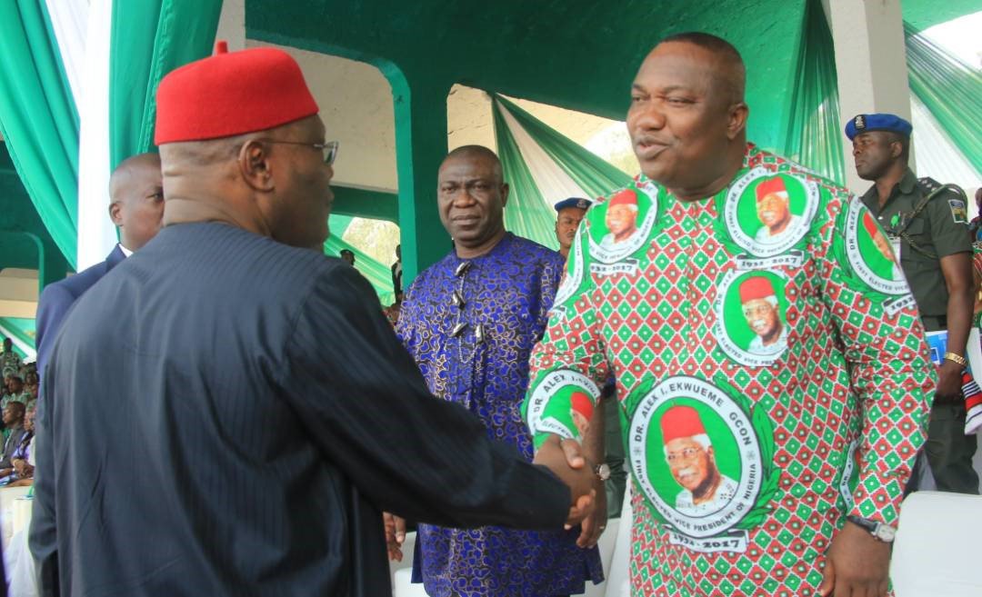 Atiku (l), Ugwuanyi (r)