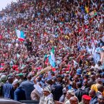 Buhari at the Jalingo rally