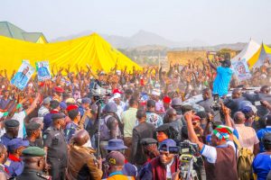 Governor Lalong at a campaign rally