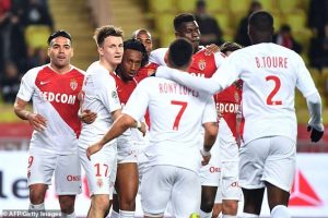 Monaco move out of relegation zone after win over Nantes