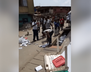 In Lagos, hoodlums cart away ballot boxes, voting materials