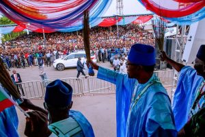 Al-Makura, Adamu deliver Buhari in Nasarawa
