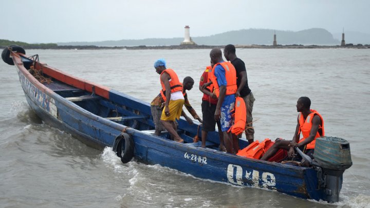 Boat mishap