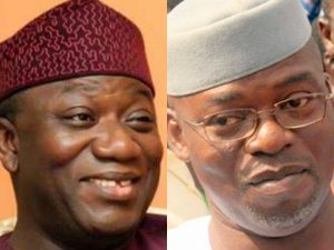 Fayemi (l), Oni (r)