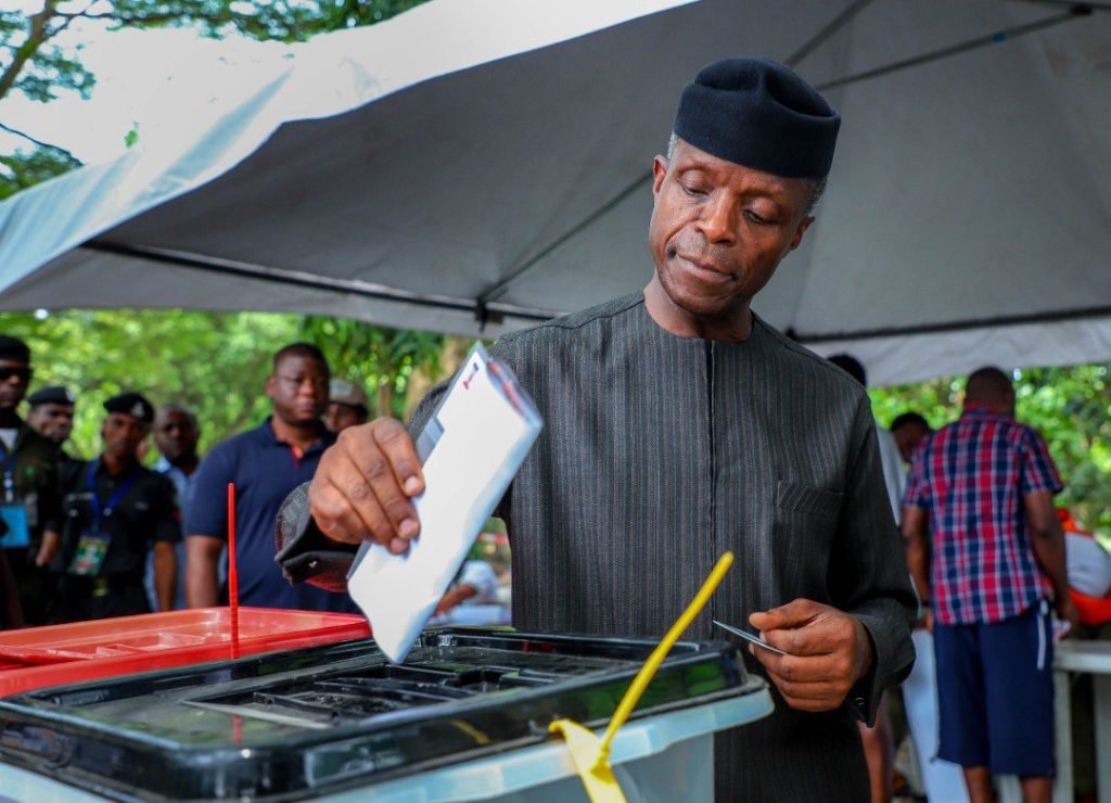 Osinbajo votes, wishes a Nigeria without religious, ethnic sentiments as birthday gift
