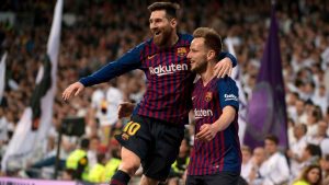 Rakitic gives Barca second “Clasico’’ win in 4 days at Real Madrid