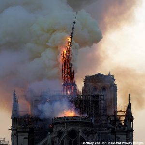 Fire engulfs France’s historic Notre Dame cathedral