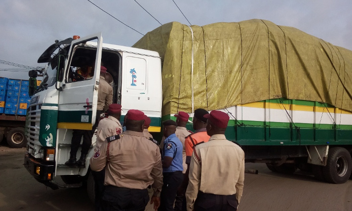 FRSC-officials-arresting-a-truck-in-Onitsha