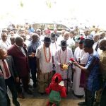 Former President Olusegun Obasanjo commissioning the Dantinajo Gold Resort
