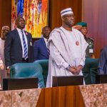 L-R: Winifred Oyo-Ita, Boss Mustapha, Yemi Osinbajo