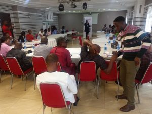 The participants at the IRI 2-day workshop holding in Abakaliki