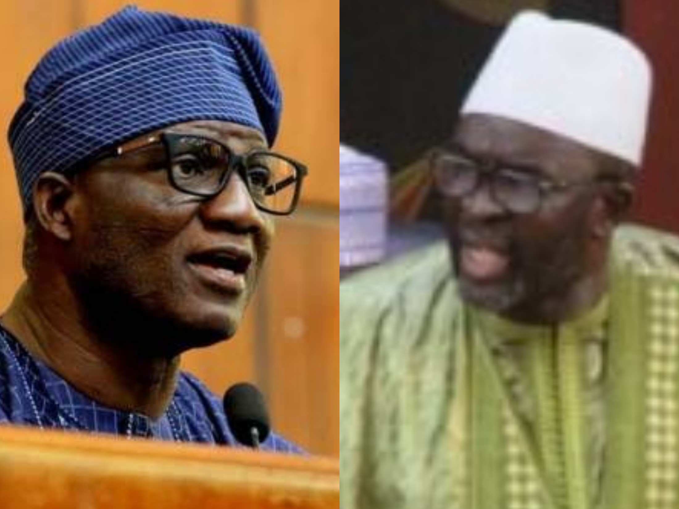 Yusuf Lasun (l), Moustapha Cisse Lo (r)