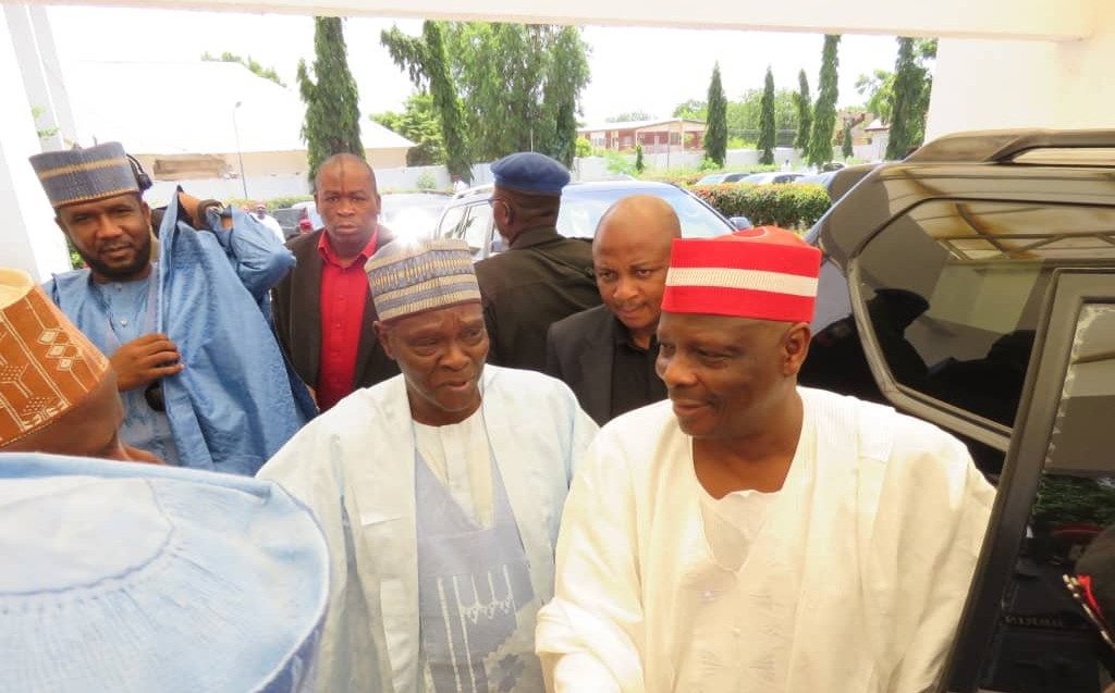 Iliya (l),  Dankwambo (r) in 2018