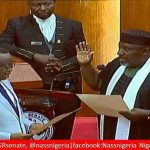 Okorocha takes oath of office in Senate