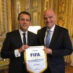 Infantino meets Macron in Paris