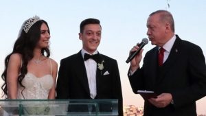 Turkey’s Erdogan is best man at footballer Mesut Ozil’s wedding