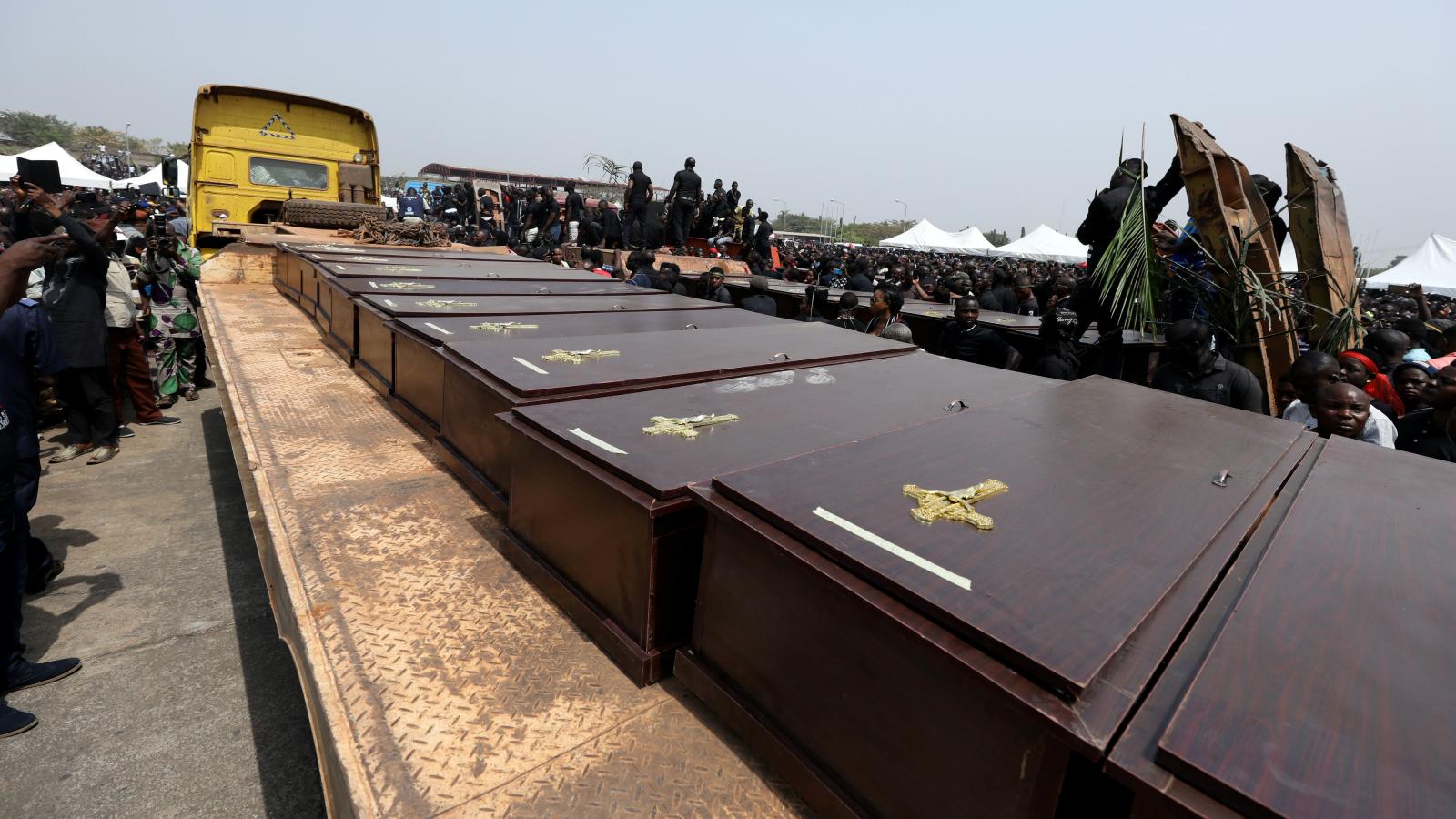 Benue mass burial following Fulani herdsmen attacks in 2018