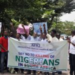 NIGERIA-SOUTH AFRICA-XENOPHOBIA-DEMO