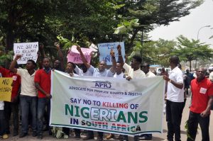 NIGERIA-SOUTH AFRICA-XENOPHOBIA-DEMO
