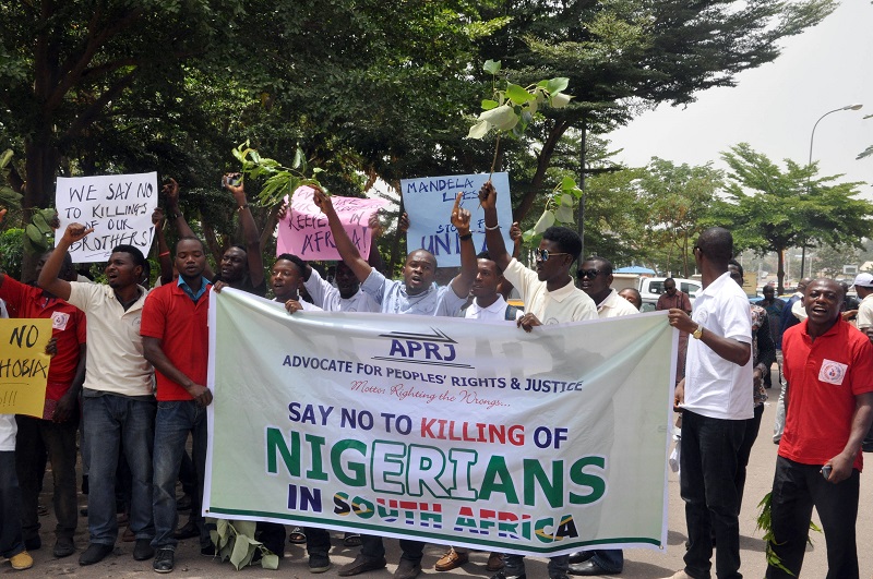 NIGERIA-SOUTH AFRICA-XENOPHOBIA-DEMO