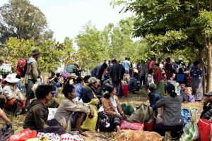 thousands flee