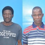 (L-R:) Luke Gabriel Ekundayo (in stripe shirt); Festus Femi (in plain T-shirt)