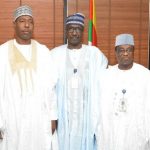L-R: Zulum, Kyari, Baru