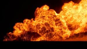 Pipeline fire