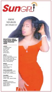 SUN GIRL: Ebere Ndubuisi 08139645137