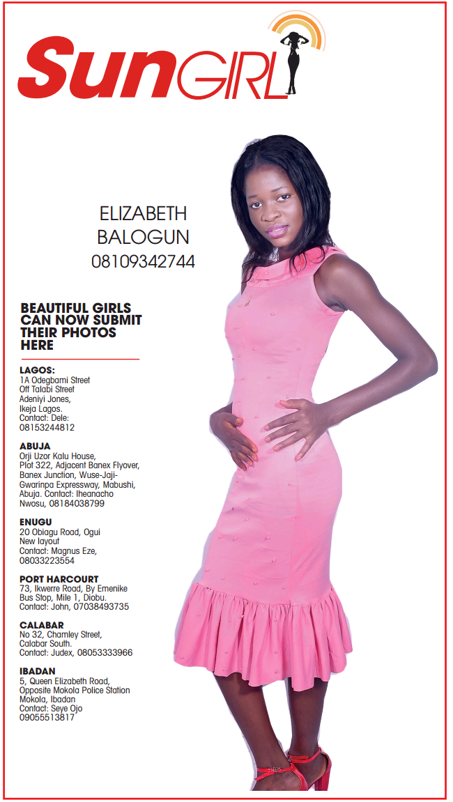 SUN GIRL: ELIZABETH BALOGUN 08109342744-070935
