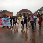 Asaba residents march against poor BEDC services, defy police order