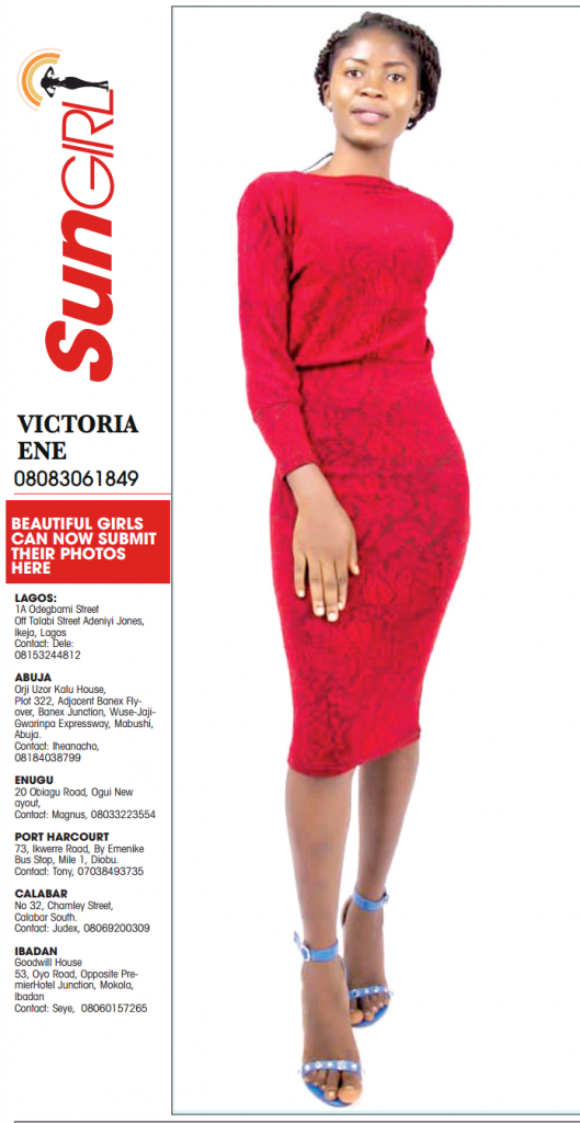 SUN GIRL: VICTORIA ENE, 08083061849-065911